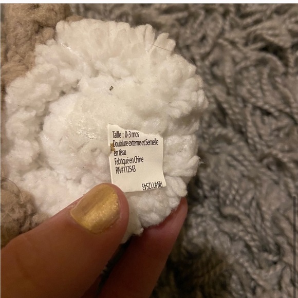 (3 for $20) Camouflage Hand Made Receiving Blanket with Snoozies Slippers - Picture 9 of 9